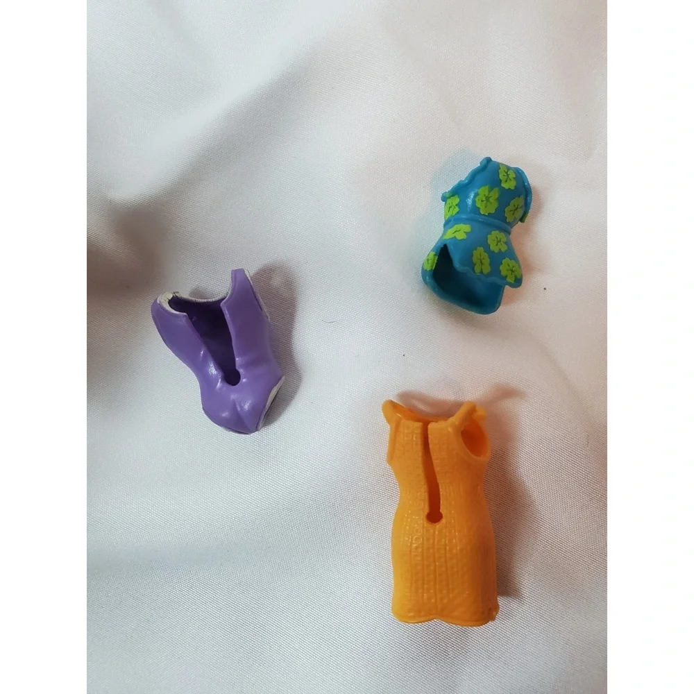 Vintage Polly‎ Pocket Dolls Mixed Lot 5-Dolls Blonde Hair 3.5